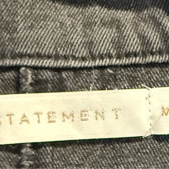 STATE Distressed Black Jean Jacket - Picture 2 of 7